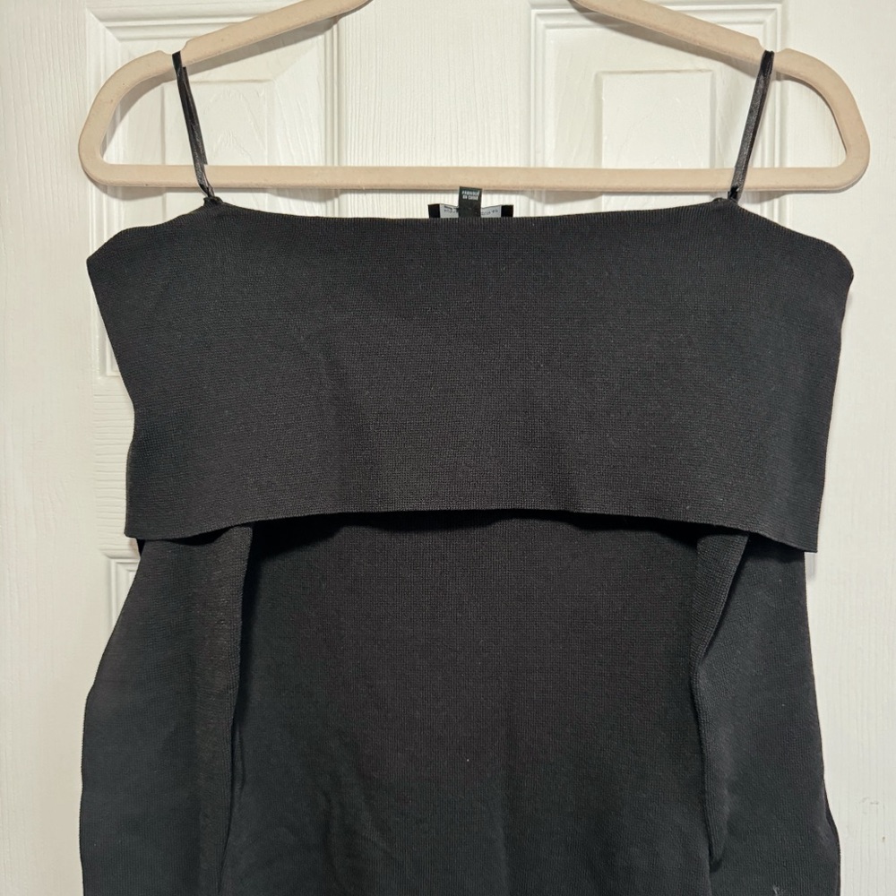 NWOT‼️REVOLVE - BARDOT Off Shoulder Knit Dress in Black (Size M) - Picture 11 of 13